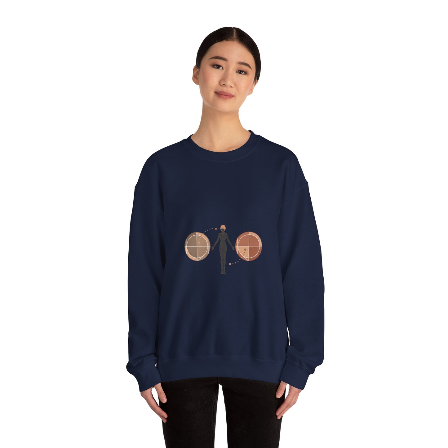 Stoic Minimalist Mantra Sweatshirt | modern mantra design, minimal philosophy