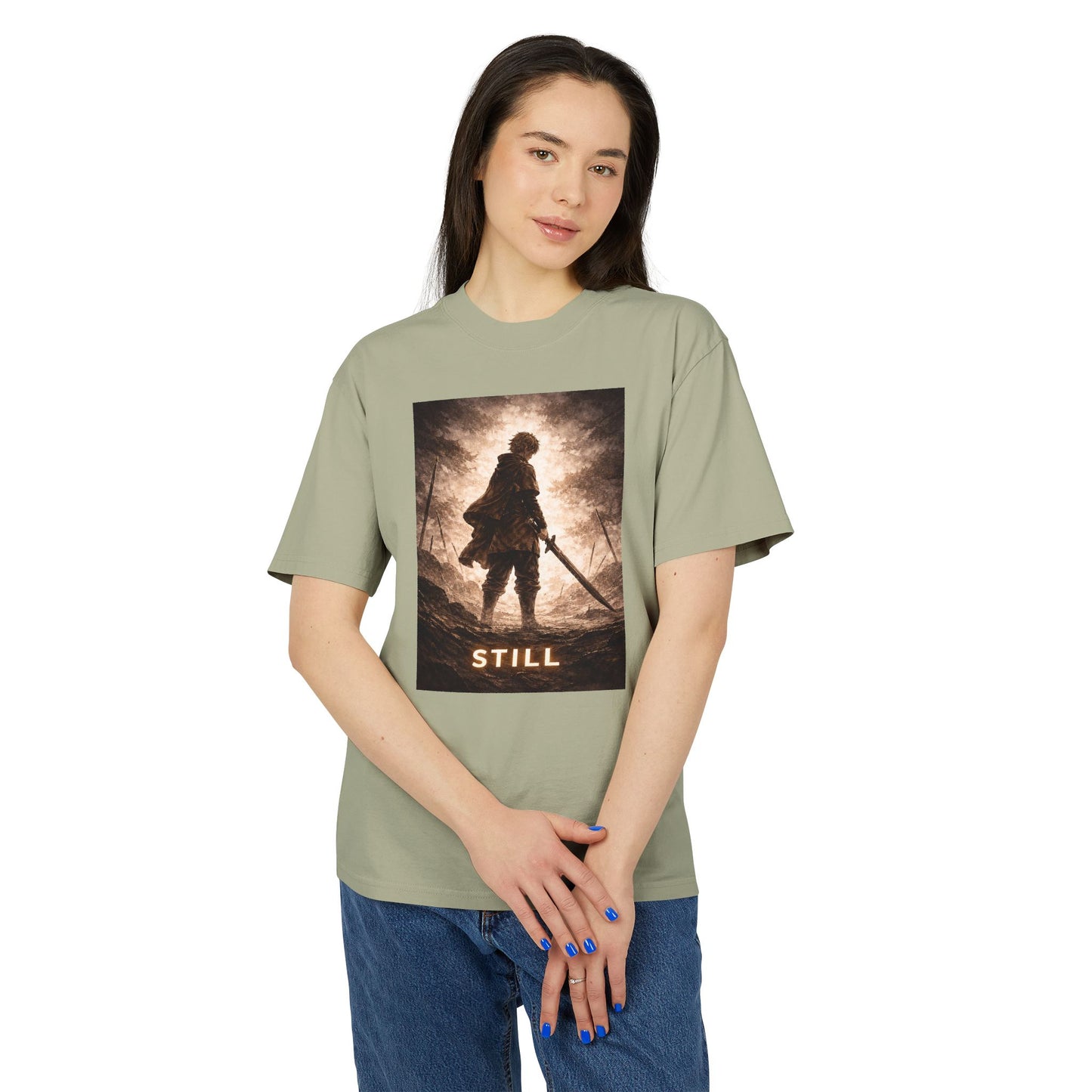 Knight silhouette STILL Tee | Fantasy warrior graphic shirt