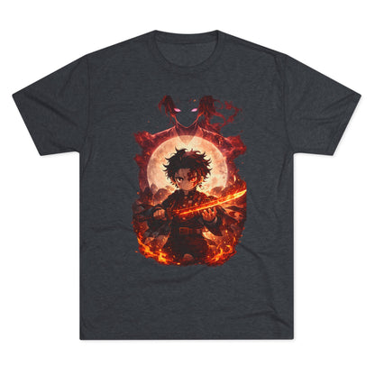 Anime Fire Sword Graphic Tee
