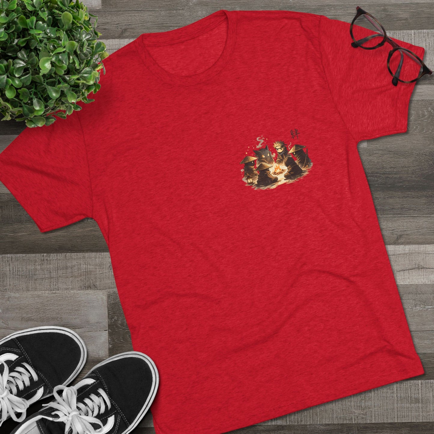 Anime Ninja Campfire Graphic Tee