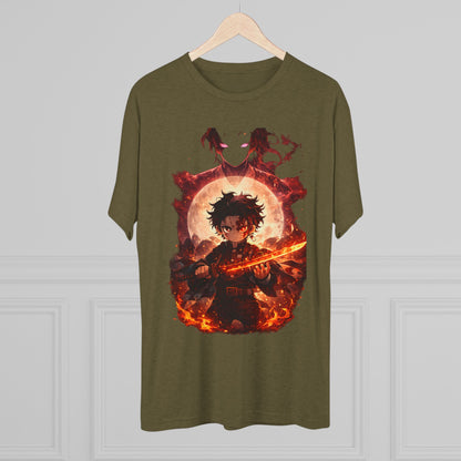 Anime Fire Sword Graphic Tee