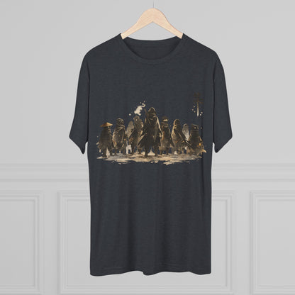 Samurai Squad Graphic Tee — Japanese Warrior Silhouette T-Shirt