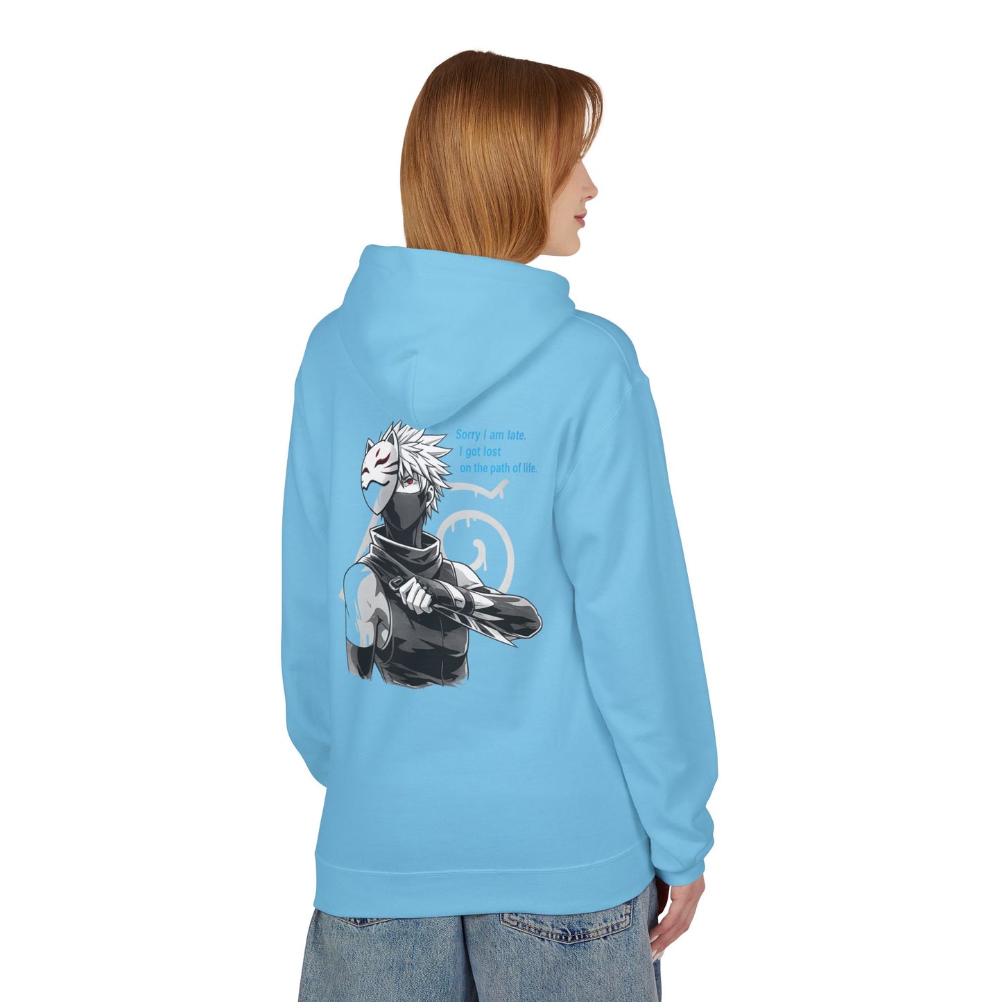Anime Masked Shinobi Hoodie — 'Every sin tells part of the path' Graphic Pullover