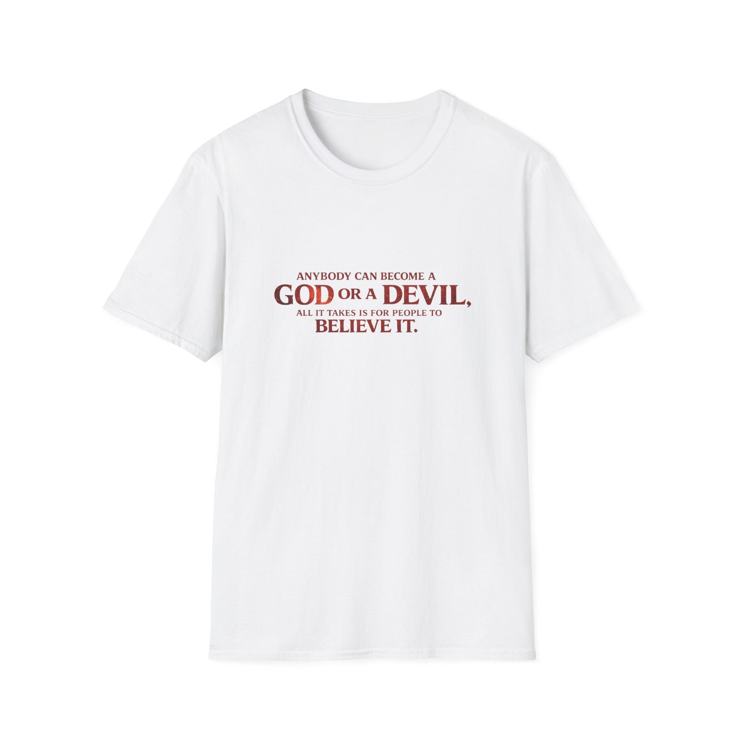 Samurai vs Titan Graphic T-Shirt — "Anybody Can Become a God or a Devil"