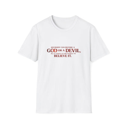Samurai vs Titan Graphic T-Shirt — "Anybody Can Become a God or a Devil"