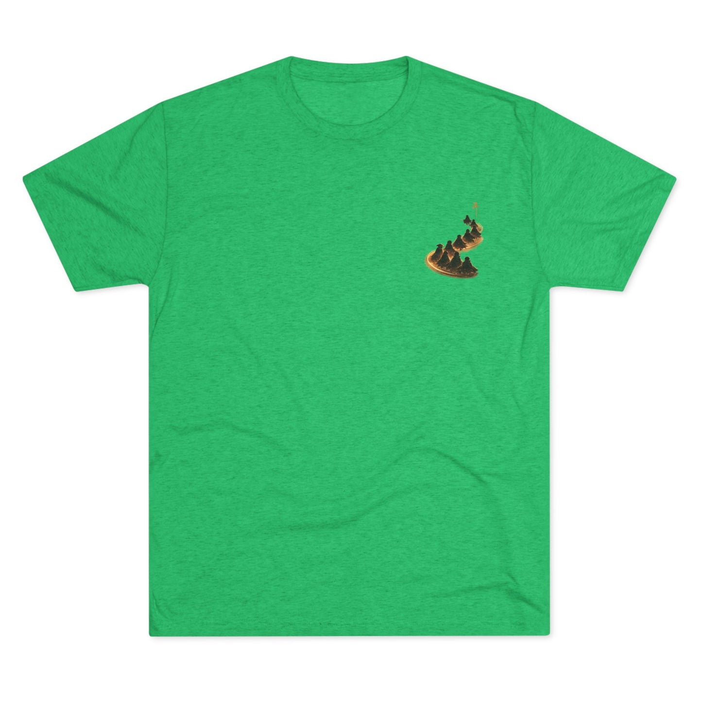 Ember Trail T‑Shirt — Fiery Mountain Silhouette Back Print