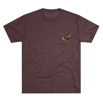Ember Trail T‑Shirt — Fiery Mountain Silhouette Back Print