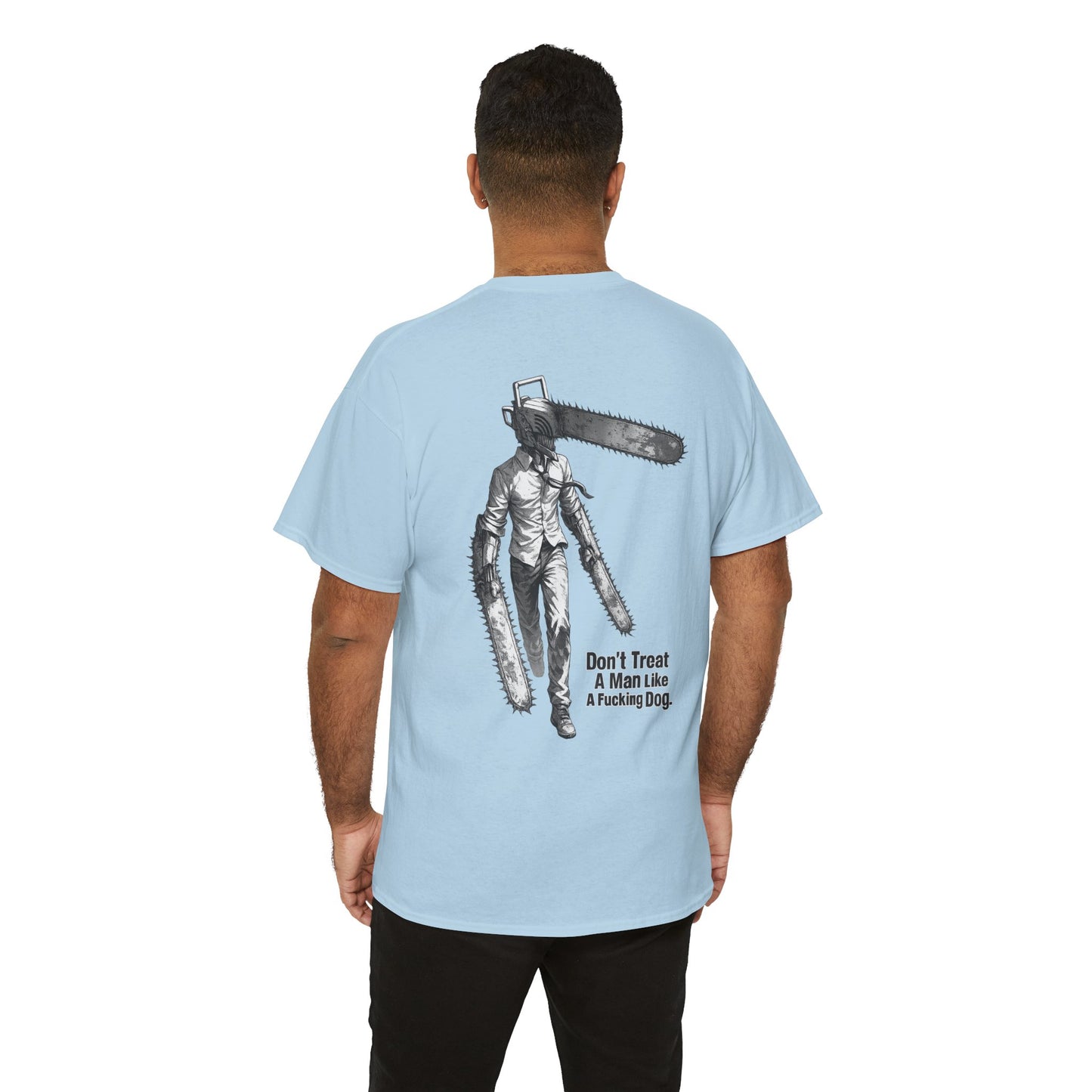 Devil Engine Graphic Tee — “Don’t Treat A Man Like A Fucking Dog” Manga Shirt