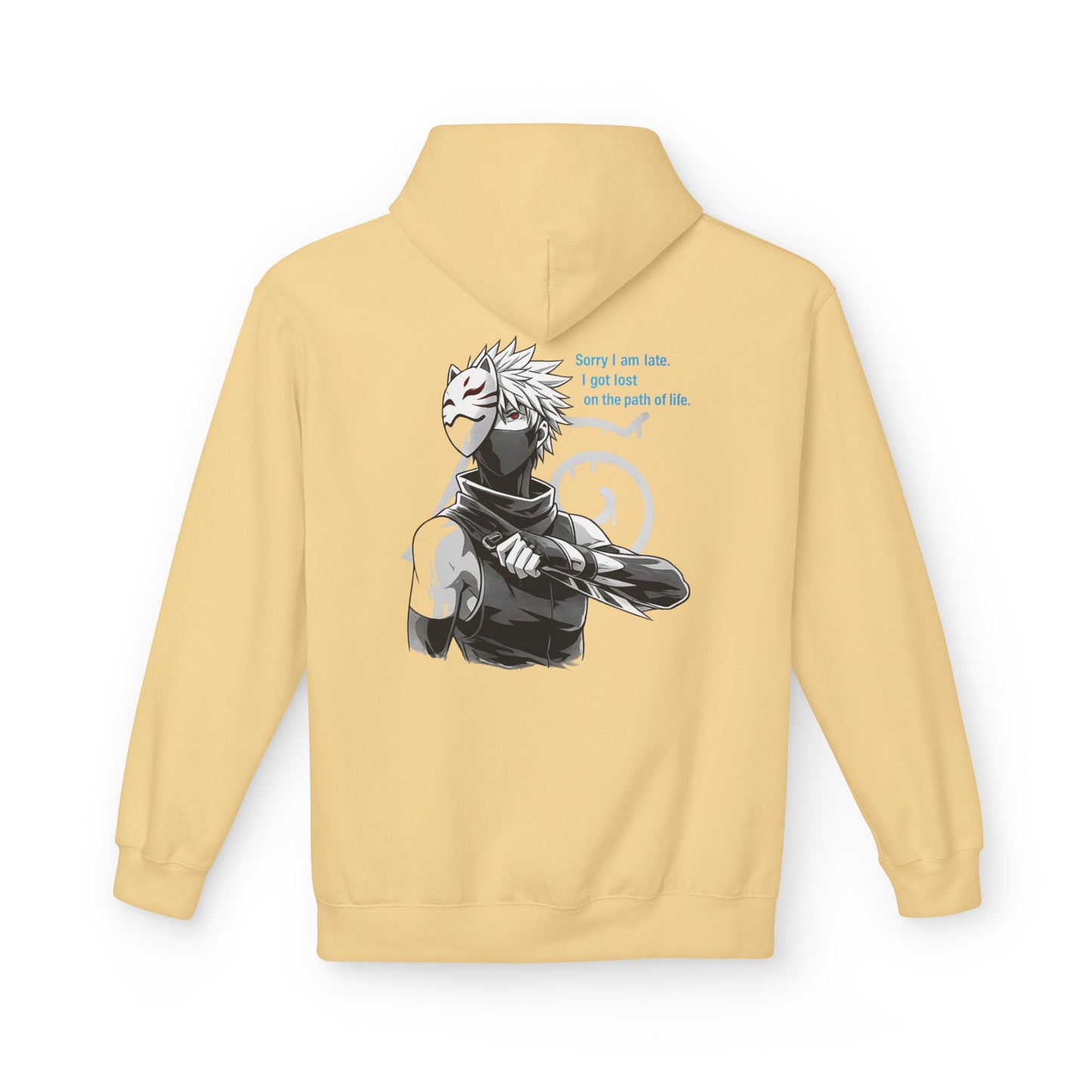 Anime Masked Shinobi Hoodie — 'Every sin tells part of the path' Graphic Pullover