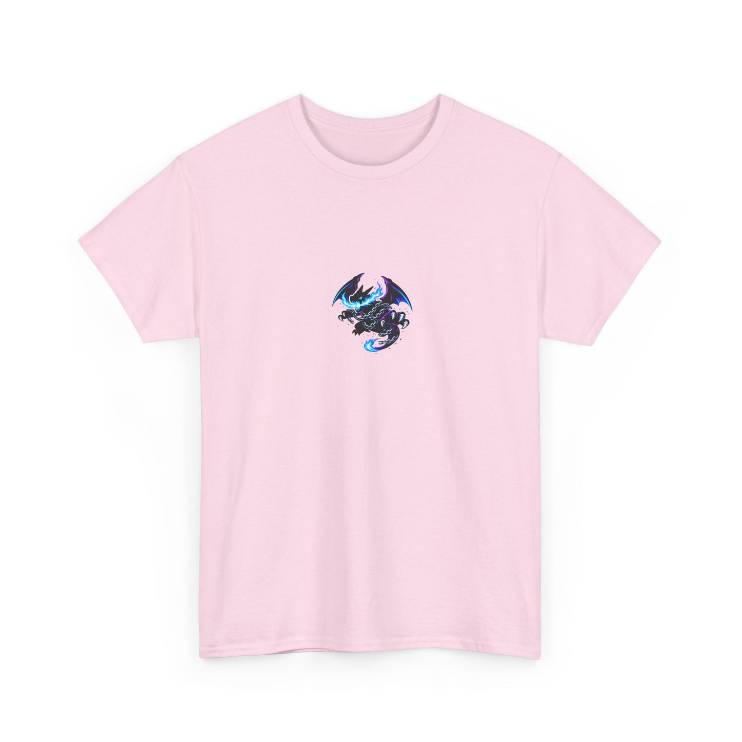 Dragon Graphic Tee — Blue Flame Kaiju Back Print T-Shirt