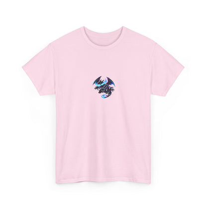 Dragon Graphic Tee — Blue Flame Kaiju Back Print T-Shirt