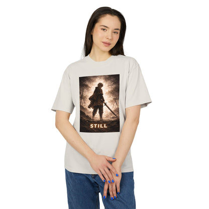 Knight silhouette STILL Tee | Fantasy warrior graphic shirt