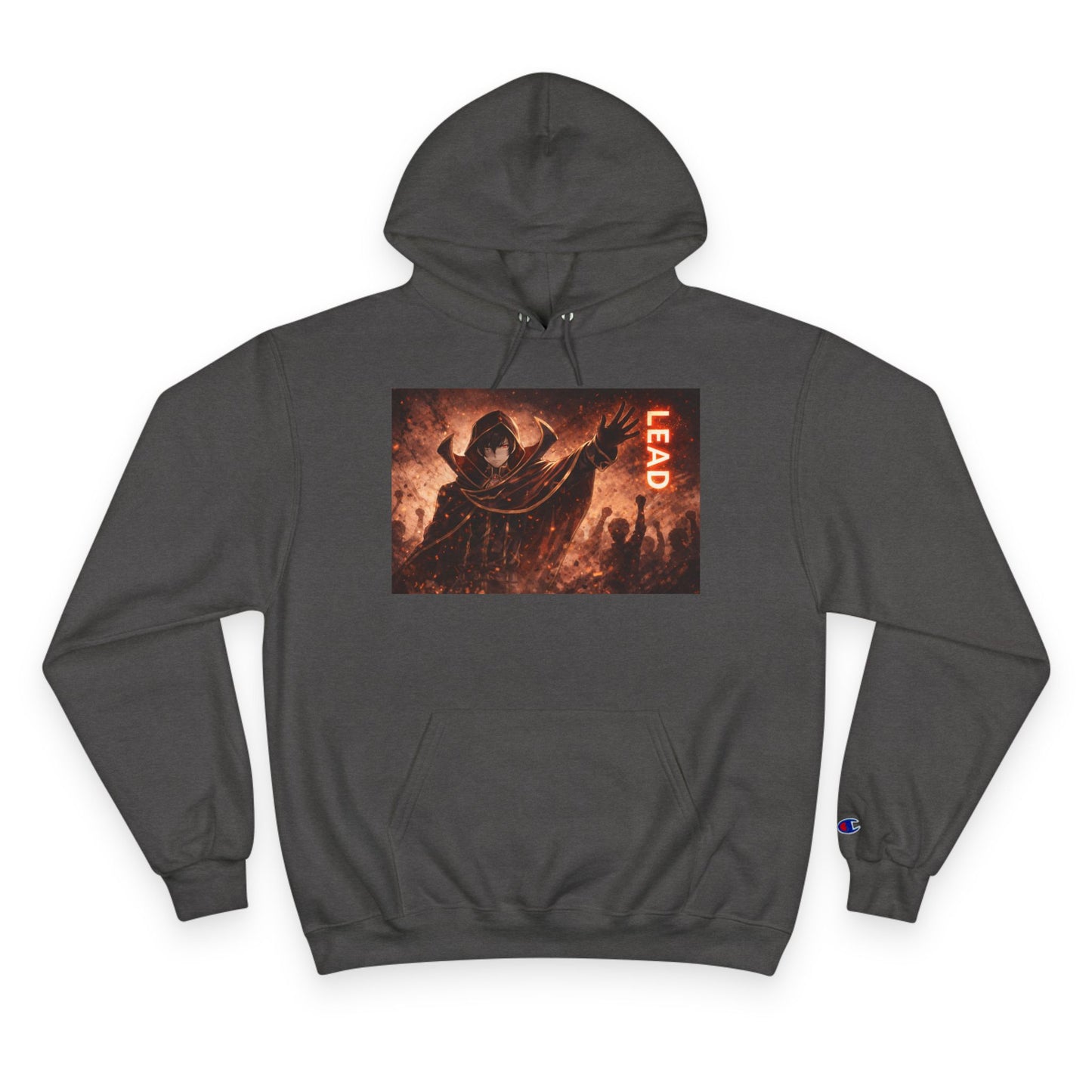Grim Reaper Lead Hoodie | Dark Gothic Illustration, Warrior Cloak