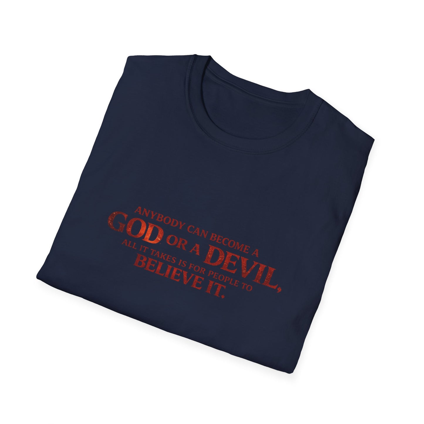 Samurai vs Titan Graphic T-Shirt — "Anybody Can Become a God or a Devil"