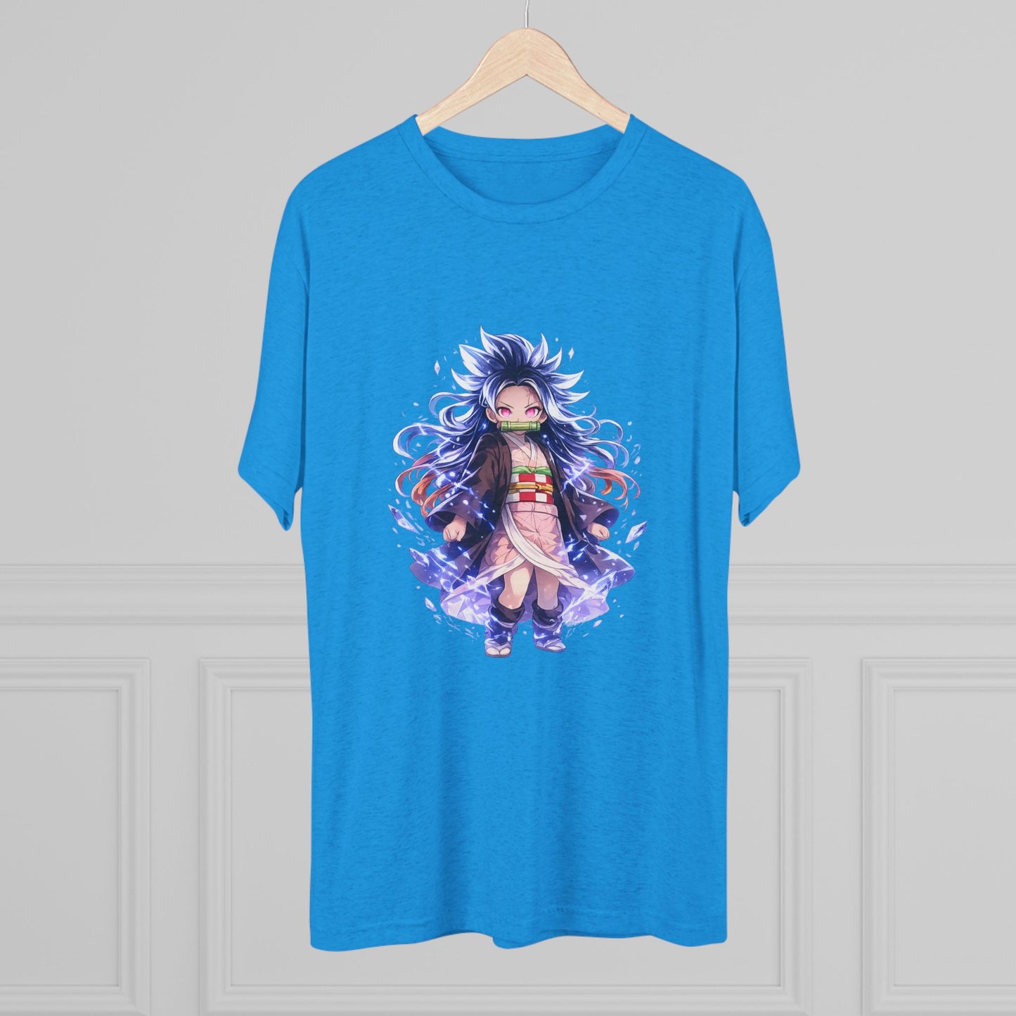 Anime Demon Girl T-Shirt — Cute Chibi Nezuko-Inspired Design