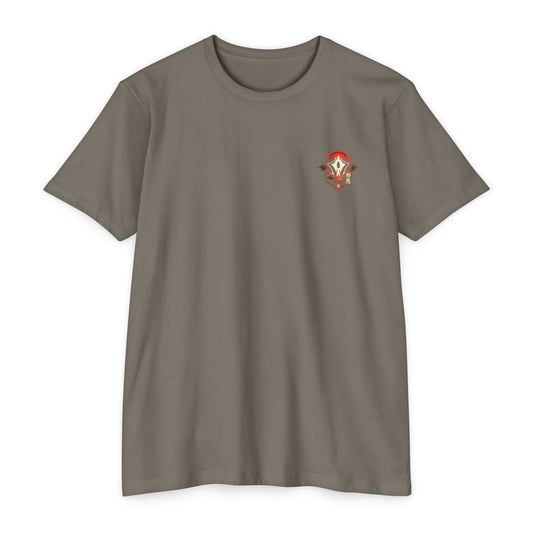 Anime Graphic T-Shirt — Red-Haired Warrior Back Print