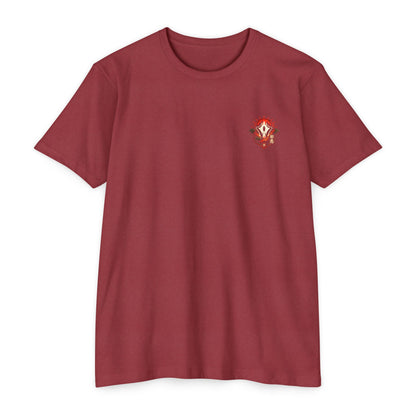 Anime Graphic T-Shirt — Red-Haired Warrior Back Print