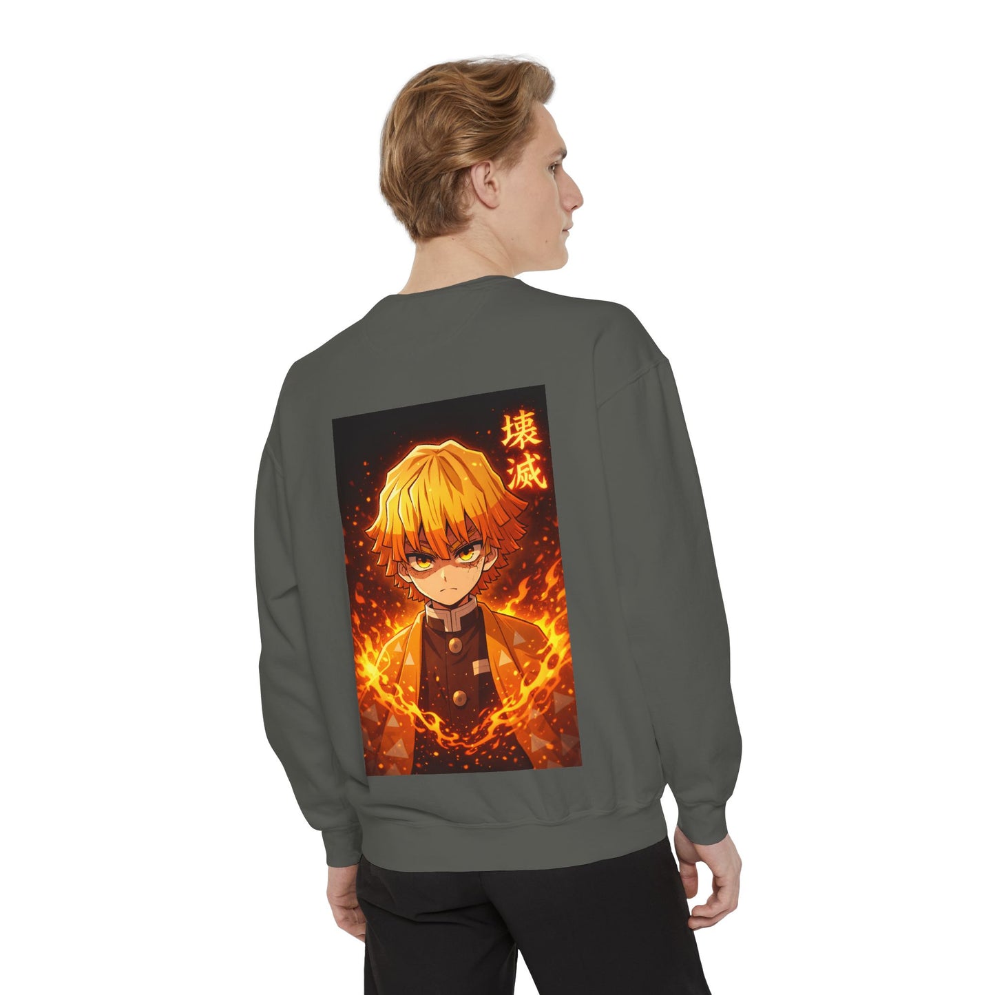 Demon Agatsuma Flame Graphic Sweatshirt Slayer