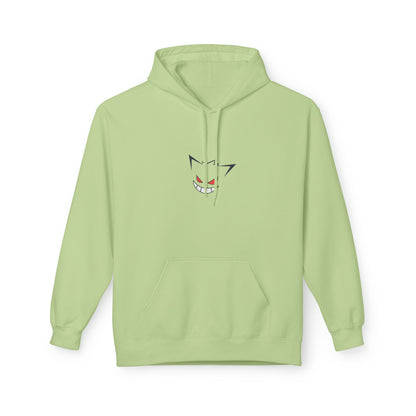 Horror Cat Hoodie — Japanese Kanji Dark Forest Graphic Pullover