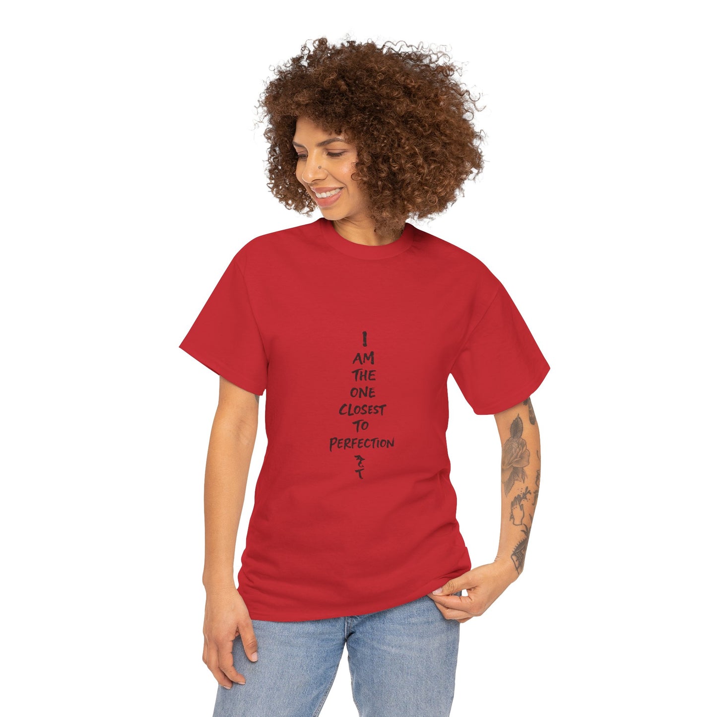 Graphic Anime T-Shirt — 'I Am The One Closest to Perfection' Graphic Tee