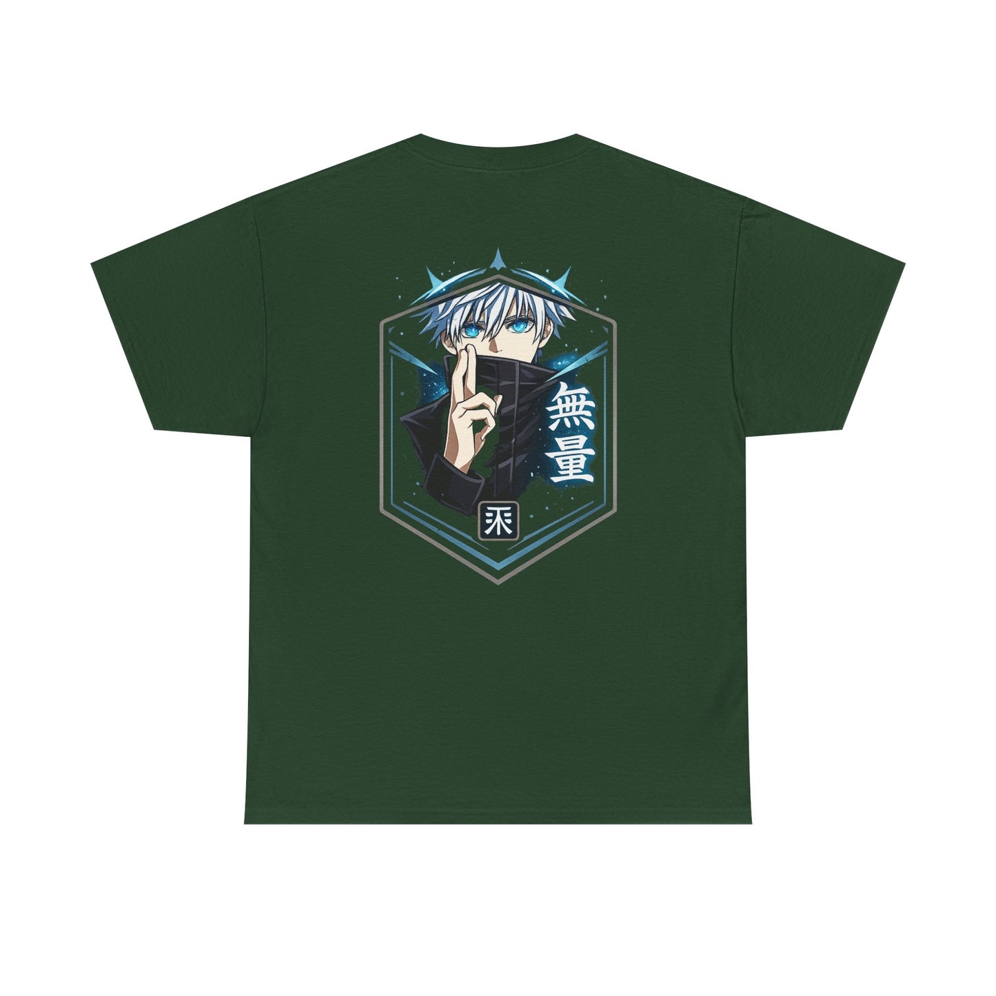 T-Shirt — Anime Mystic Boy Graphic Tee (Back Print, Japanese Text)