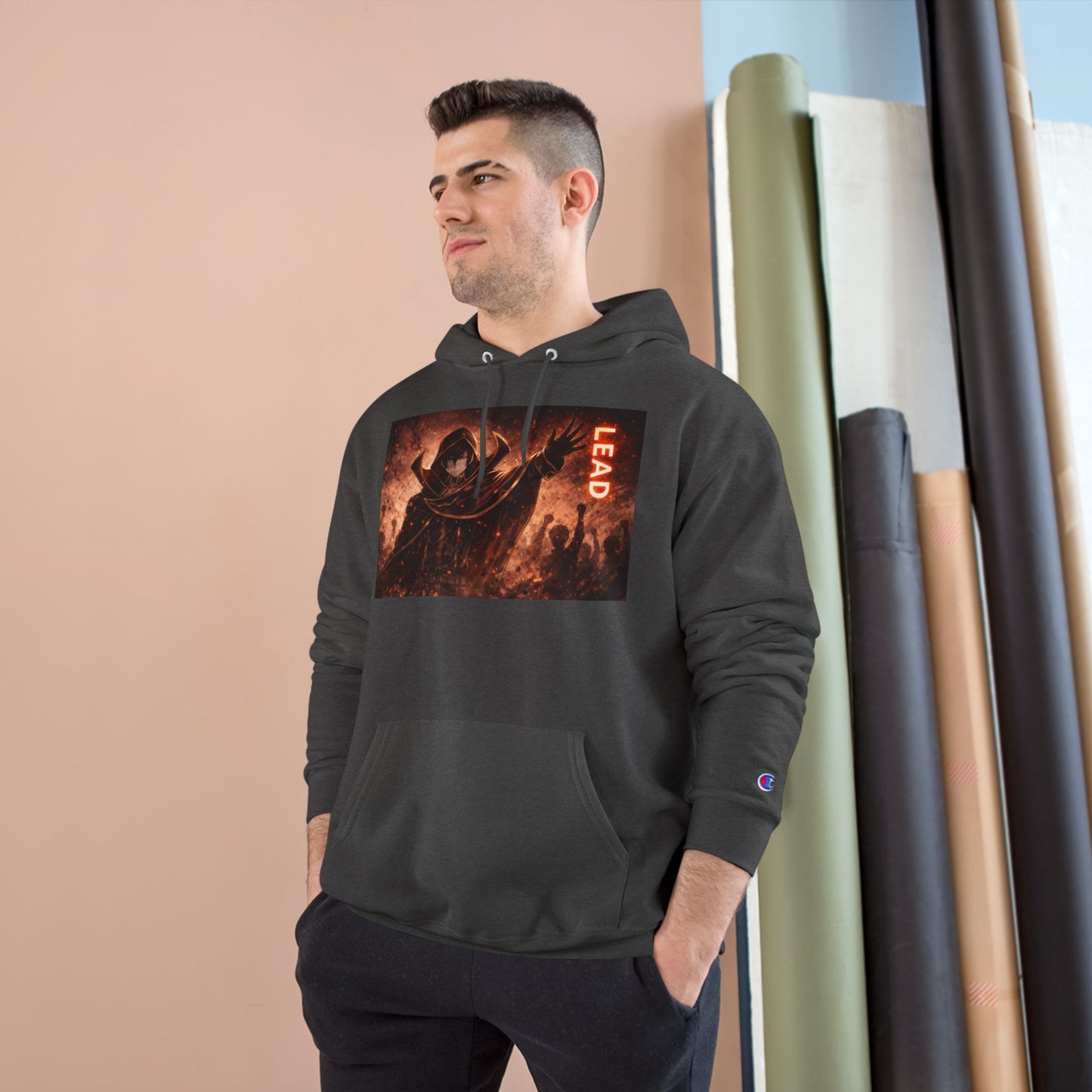 Grim Reaper Lead Hoodie | Dark Gothic Illustration, Warrior Cloak