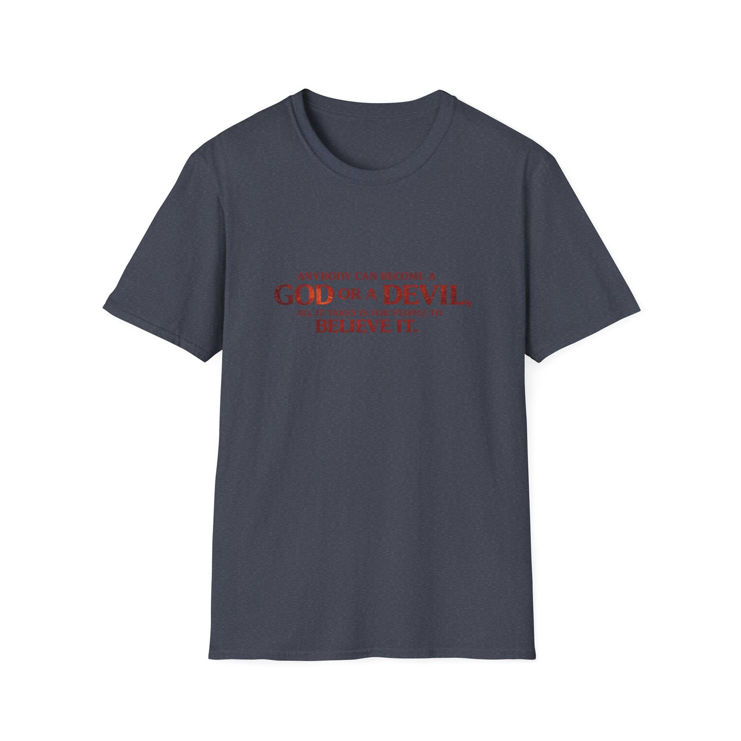 Samurai vs Titan Graphic T-Shirt — "Anybody Can Become a God or a Devil"