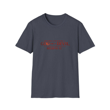 Samurai vs Titan Graphic T-Shirt — "Anybody Can Become a God or a Devil"
