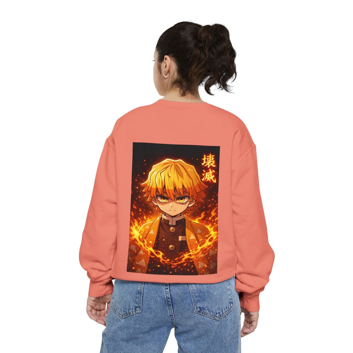 Demon Agatsuma Flame Graphic Sweatshirt Slayer