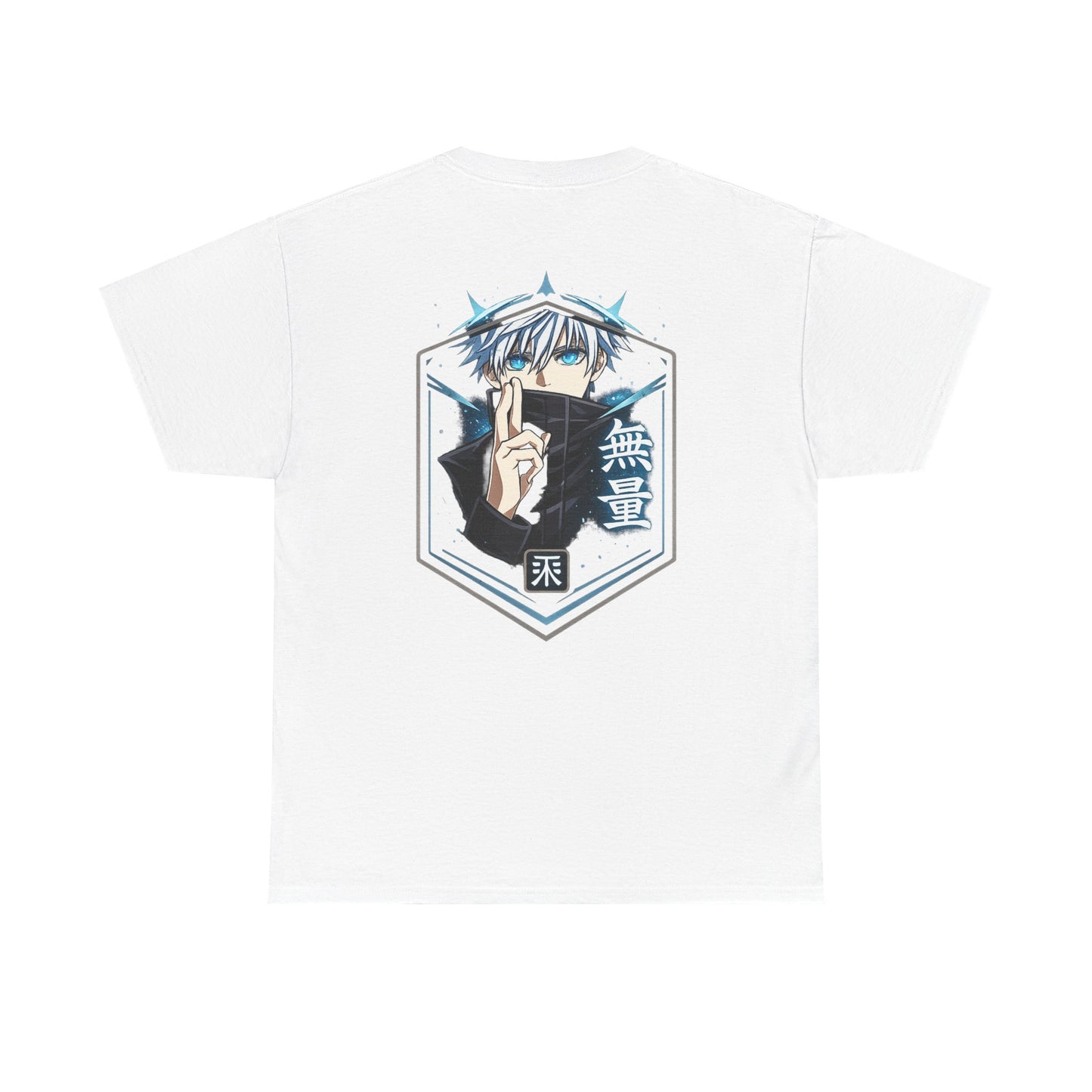 T-Shirt — Anime Mystic Boy Graphic Tee (Back Print, Japanese Text)