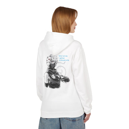 Anime Masked Shinobi Hoodie — 'Every sin tells part of the path' Graphic Pullover