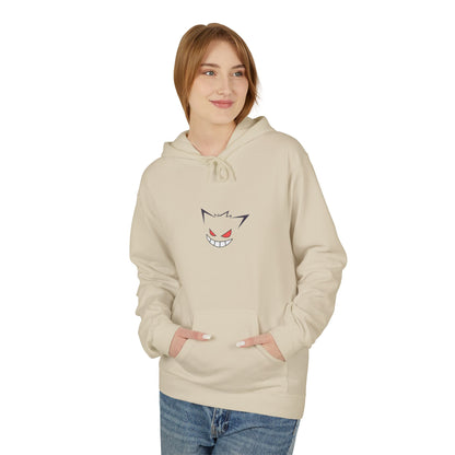 Horror Cat Hoodie — Japanese Kanji Dark Forest Graphic Pullover