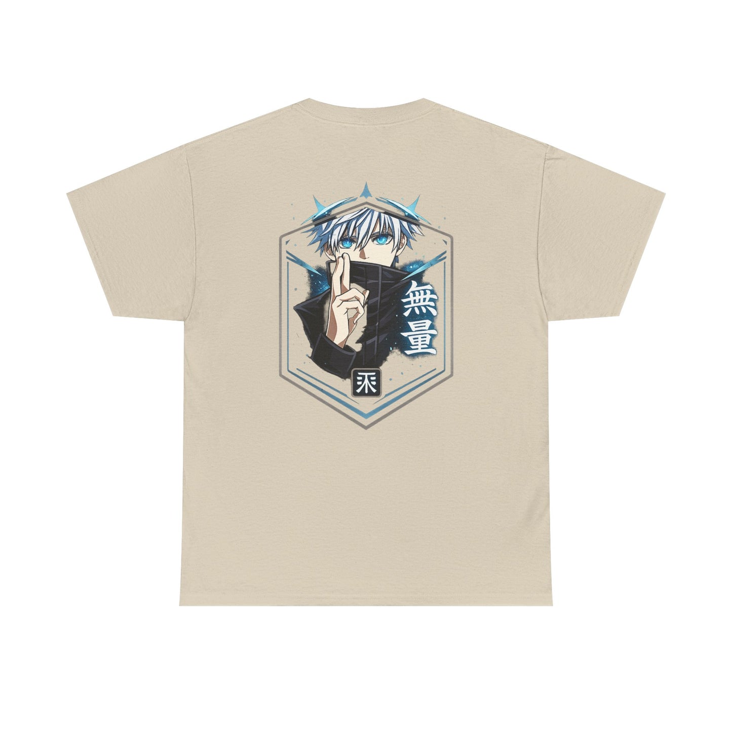 T-Shirt — Anime Mystic Boy Graphic Tee (Back Print, Japanese Text)