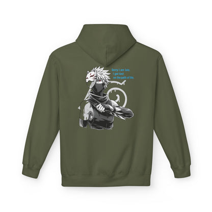 Anime Masked Shinobi Hoodie — 'Every sin tells part of the path' Graphic Pullover