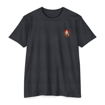 Anime Graphic T-Shirt — Red-Haired Warrior Back Print