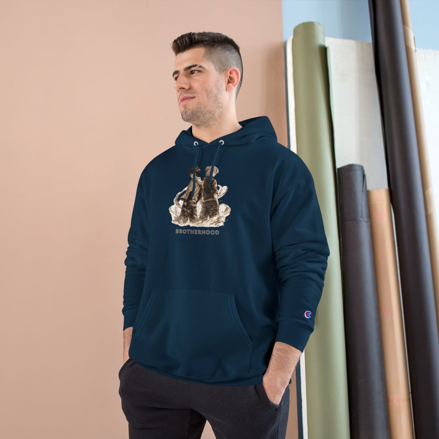 Brotherhood Bears Hoodie | Vintage Teddy Bear Illustration, Retro Sibling Design