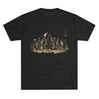Samurai Squad Graphic Tee — Japanese Warrior Silhouette T-Shirt