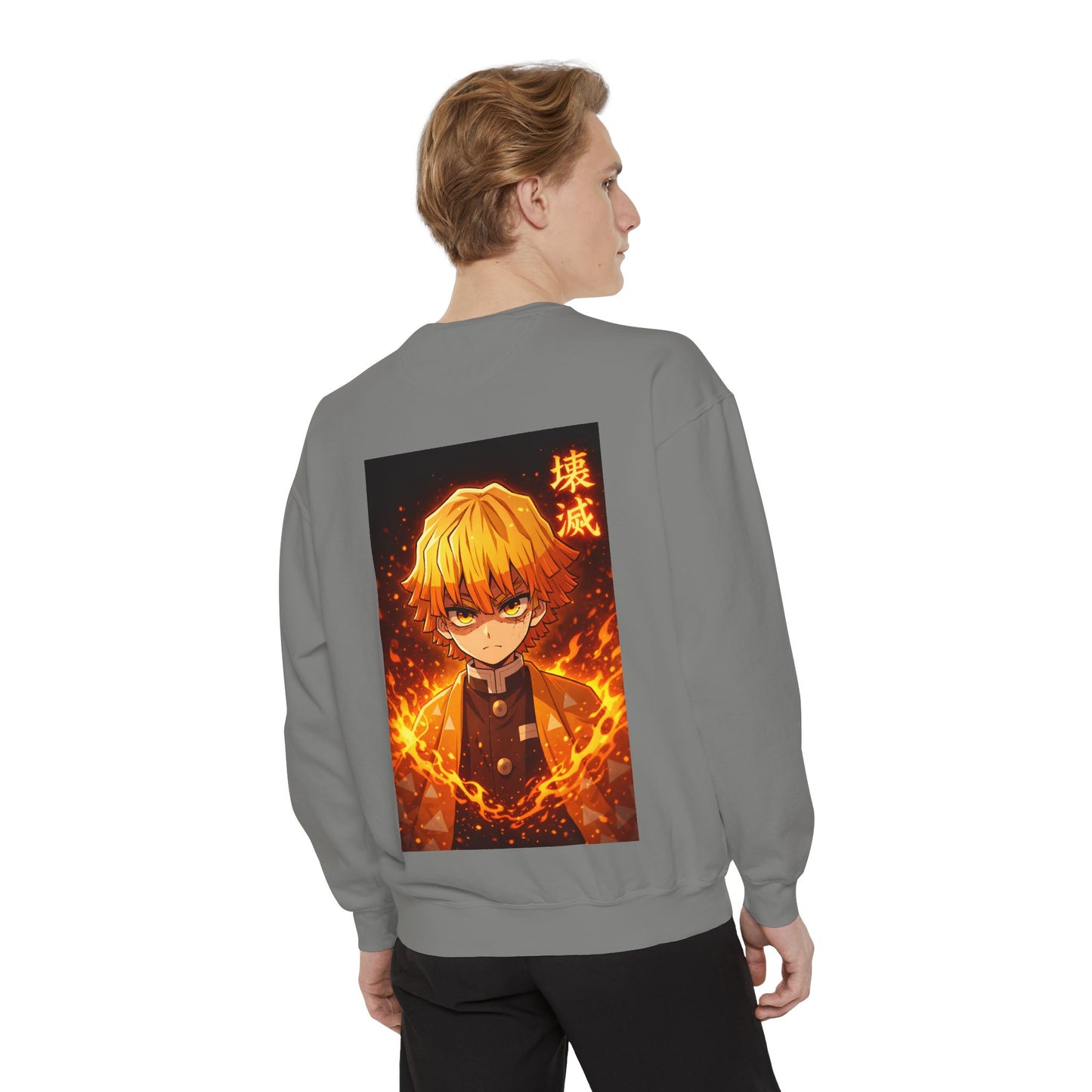 Demon Agatsuma Flame Graphic Sweatshirt Slayer