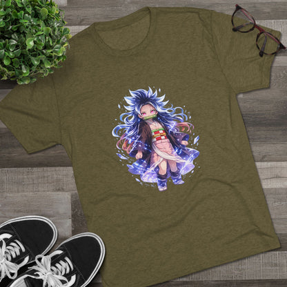 Anime Demon Girl T-Shirt — Cute Chibi Nezuko-Inspired Design