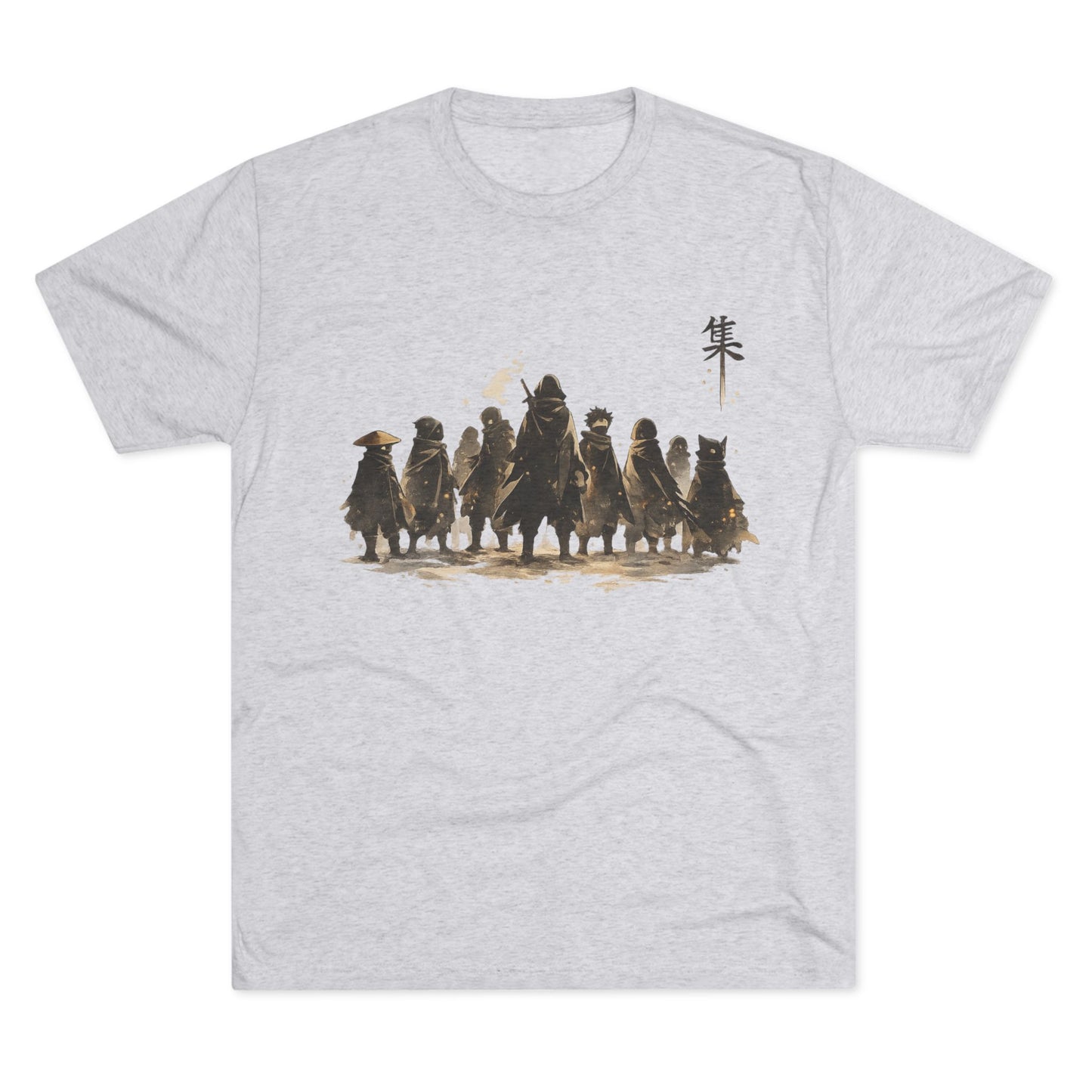 Samurai Squad Graphic Tee — Japanese Warrior Silhouette T-Shirt