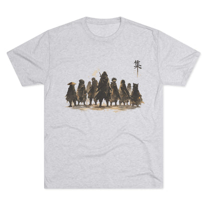 Samurai Squad Graphic Tee — Japanese Warrior Silhouette T-Shirt