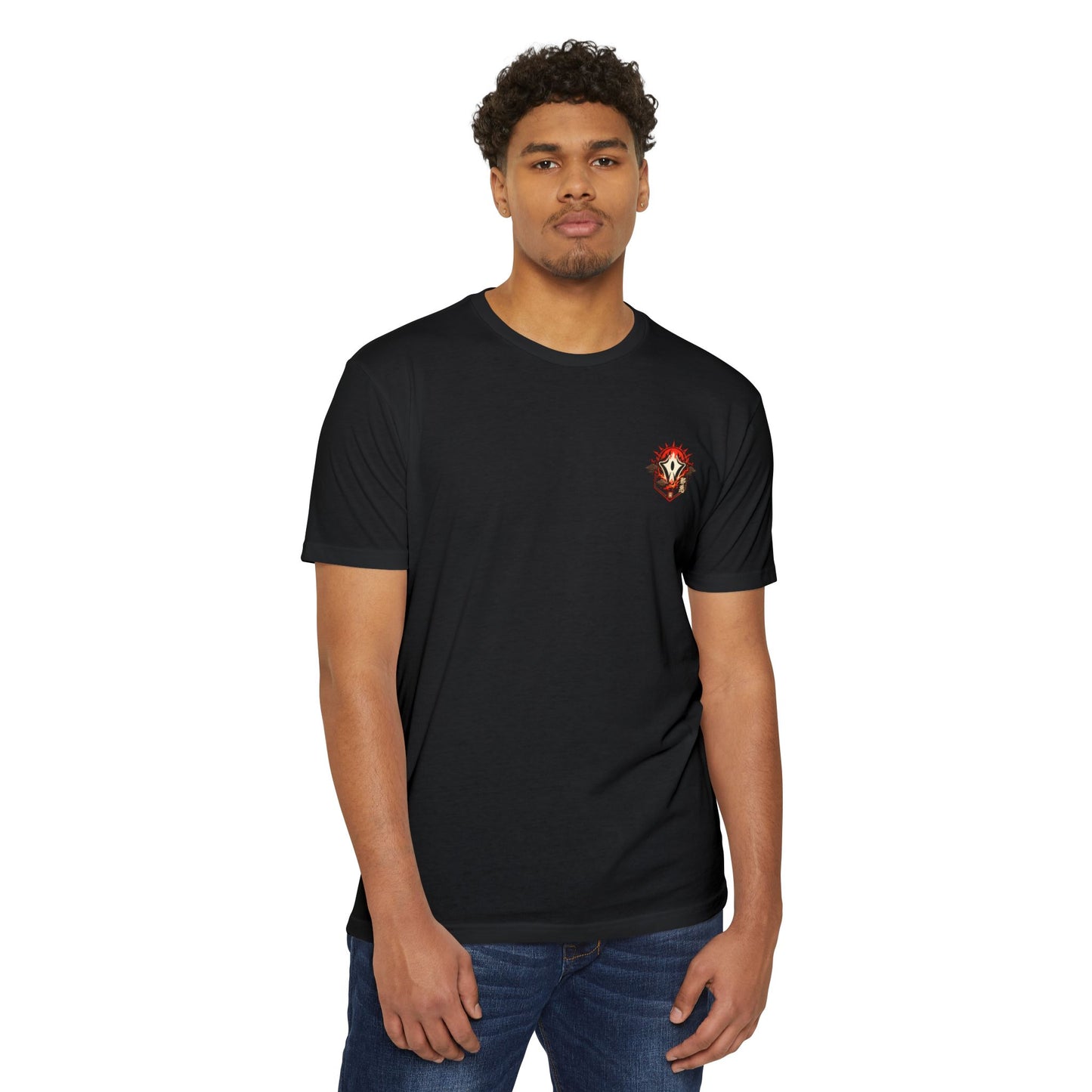 Anime Graphic T-Shirt — Red-Haired Warrior Back Print