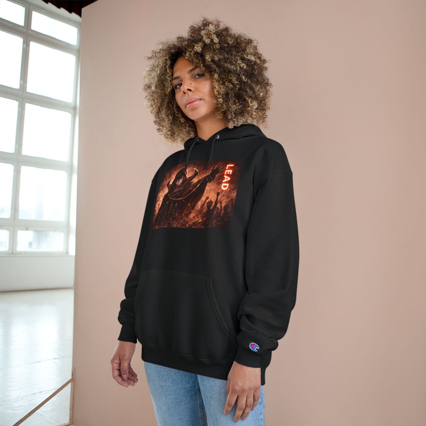 Grim Reaper Lead Hoodie | Dark Gothic Illustration, Warrior Cloak