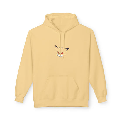 Horror Cat Hoodie — Japanese Kanji Dark Forest Graphic Pullover