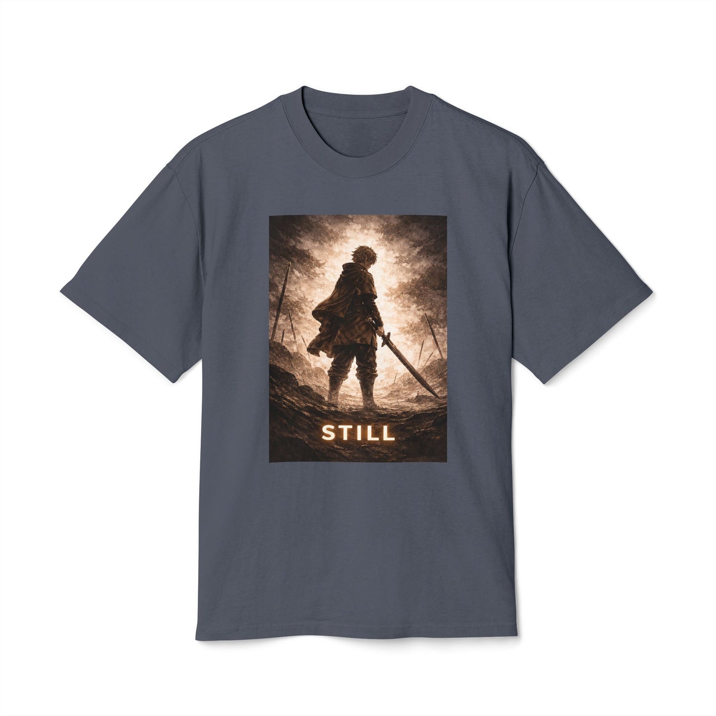 Knight silhouette STILL Tee | Fantasy warrior graphic shirt