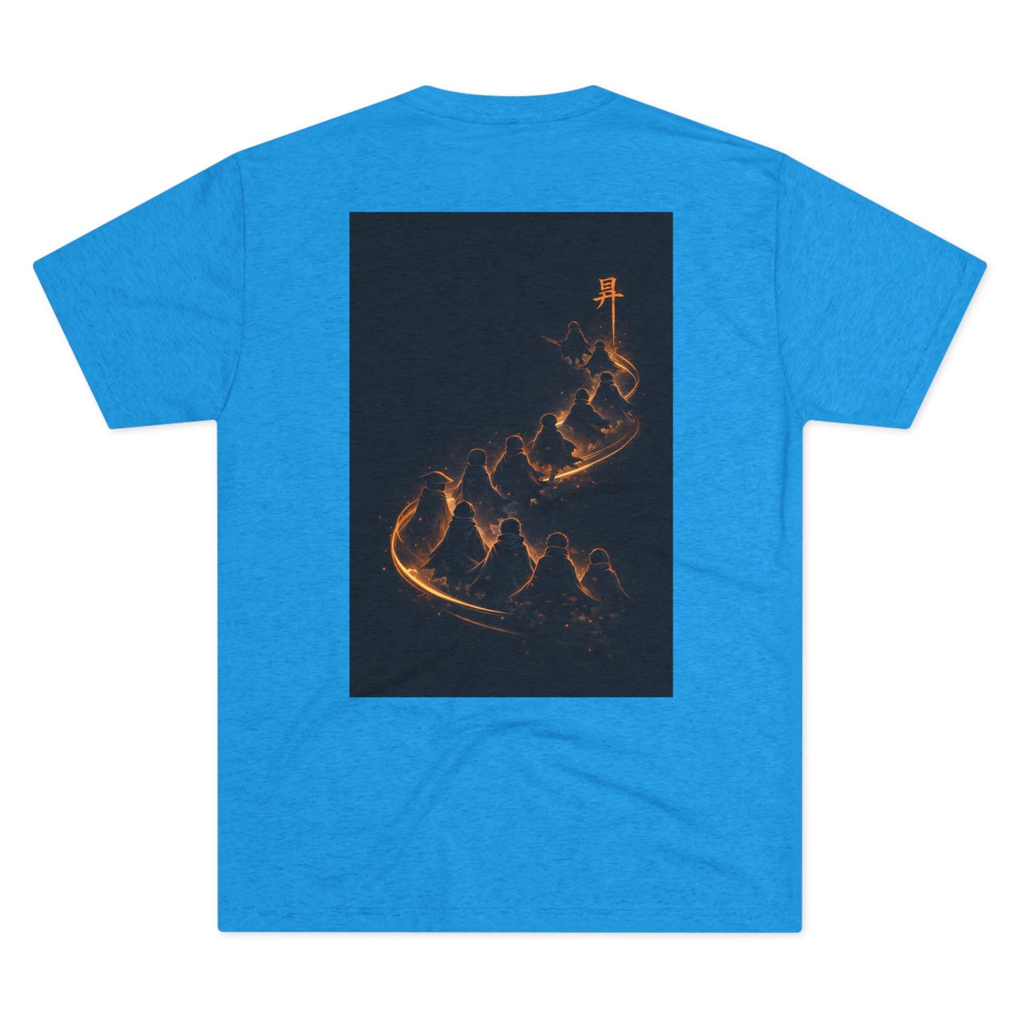 Ember Trail T‑Shirt — Fiery Mountain Silhouette Back Print