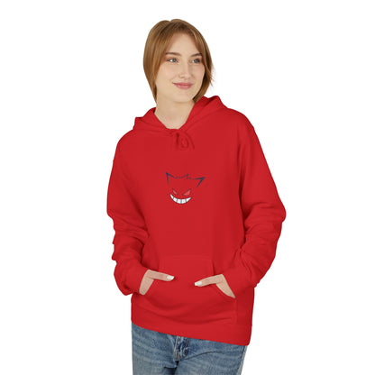 Horror Cat Hoodie — Japanese Kanji Dark Forest Graphic Pullover