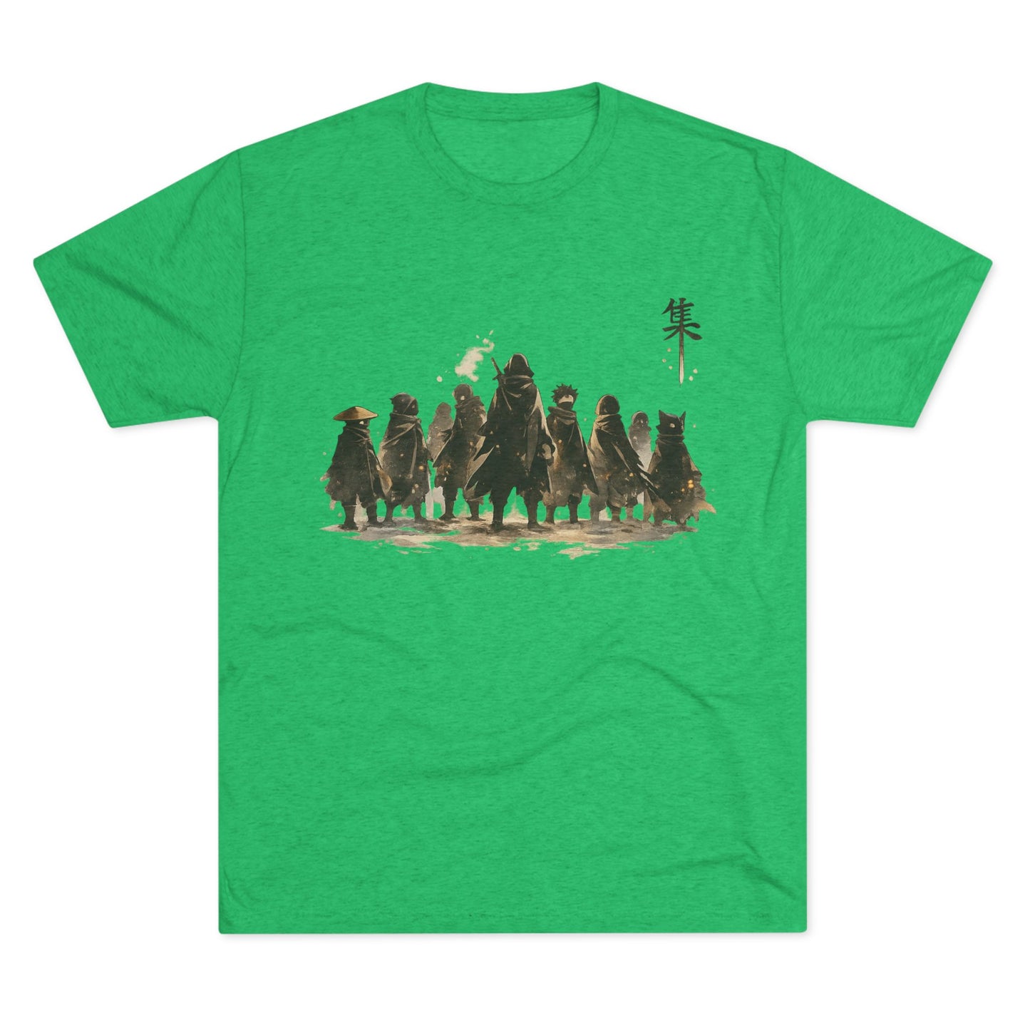 Samurai Squad Graphic Tee — Japanese Warrior Silhouette T-Shirt