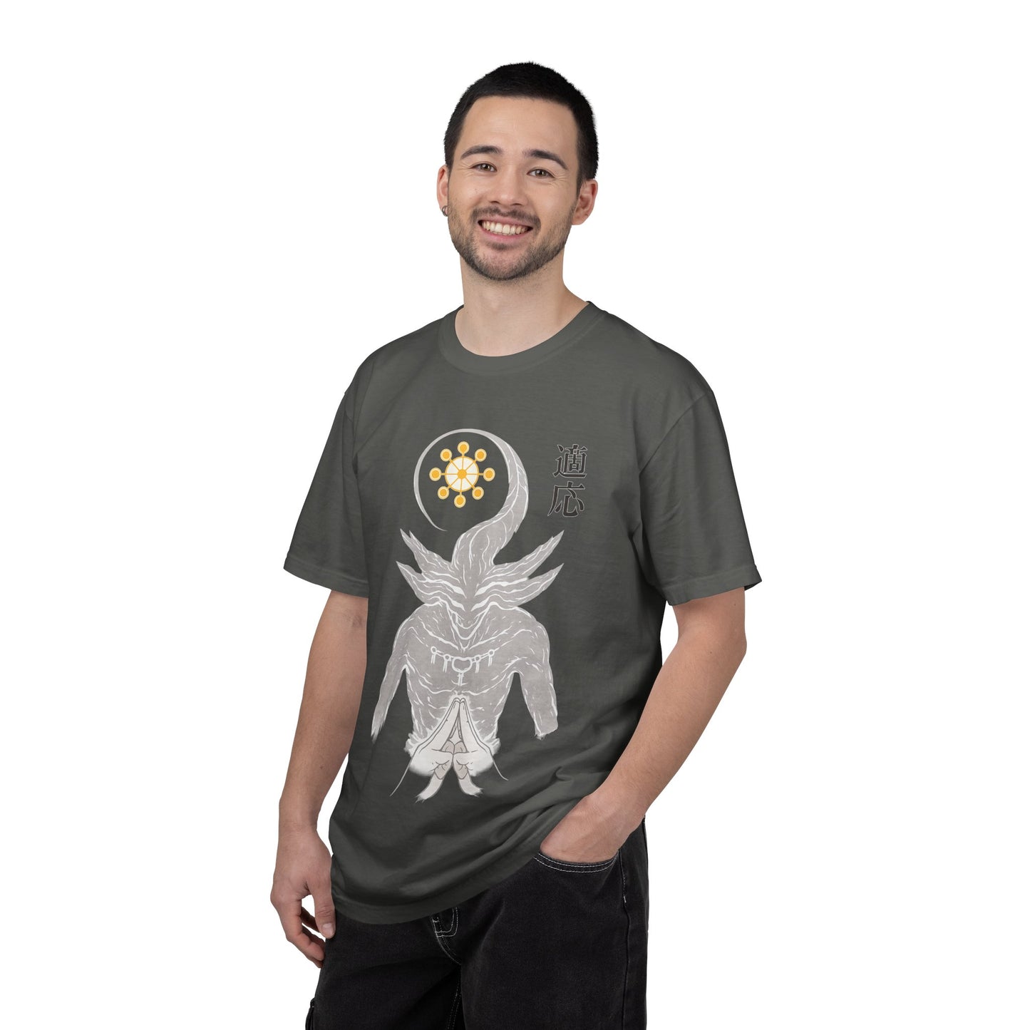 Demon sigil T-Shirt — Japanese “Adapt” Kanji Graphic Tee