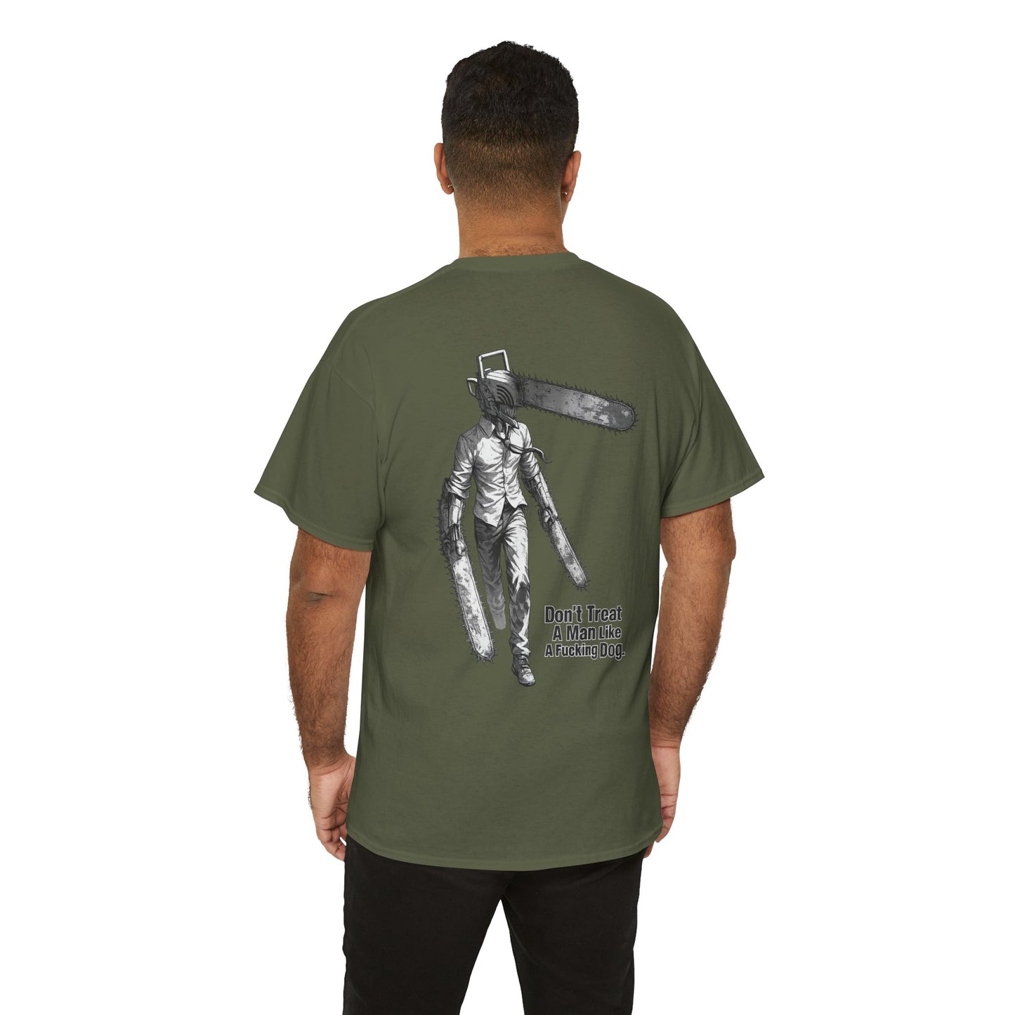 Devil Engine Graphic Tee — “Don’t Treat A Man Like A Fucking Dog” Manga Shirt